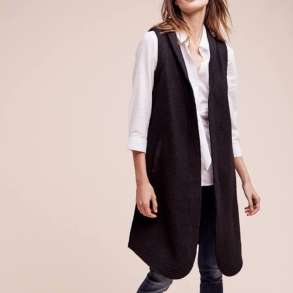ANTHROPOLOGIE | DEVERLIE VEST BLACK